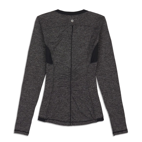 Lululemon Base Runner Long Sleeve- Heathered Black/ Black - Women’s Small - Picture 3 of 13